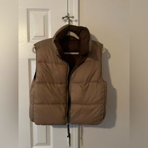 Zara puffer reversible vest